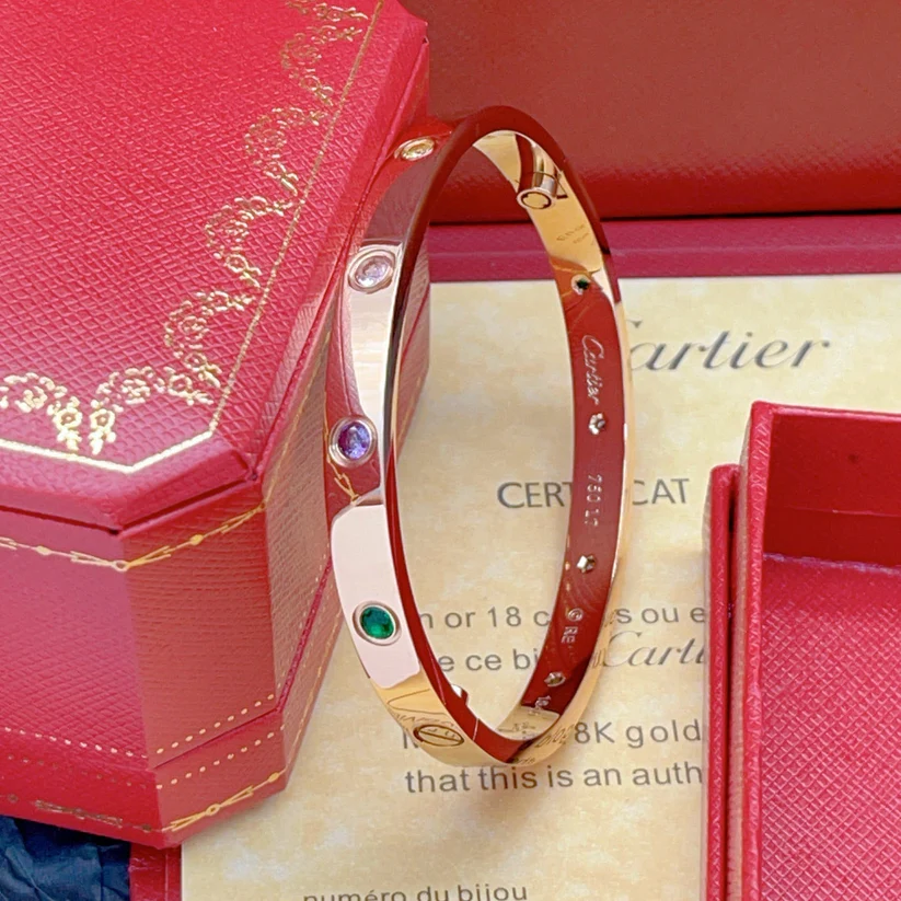 RAINBOW LOVE BRACELET 6.1MM 10 DIAMONDS - Image 4